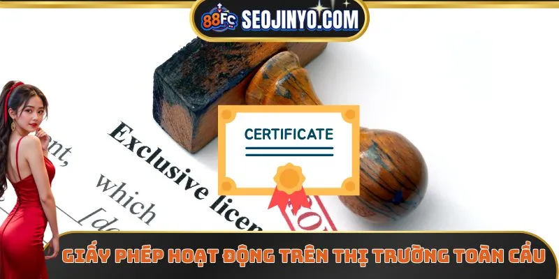 Giấy phép hoạt động trên thị trường toàn cầu